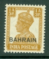 Bahrain: 1942/45   KGVI     SG42     1a 3p    MH - Bahrain (...-1965)