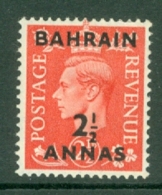 Bahrain: 1950/55   KGVI 'Bahrain' OVPT     SG75     2½a On 2½d   MH - Bahreïn (...-1965)