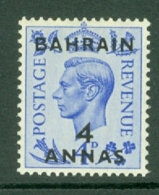 Bahrain: 1950/55   KGVI 'Bahrain' OVPT     SG76     4a On 4d   MH - Bahrein (...-1965)