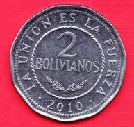 BOLIVIA - 2010 - Moneta Circolata - 2 Bolivianos - Bolivia