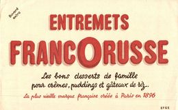 BUVARD ENTREMETS FRANCORUSSE - Sucreries & Gâteaux