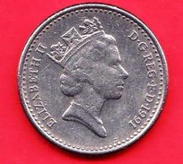 GRAN BRETAGNA - GB - 1991 - Moneta Circolata - Elizabeth II - 5 Pence - 5 Pence & 5 New Pence