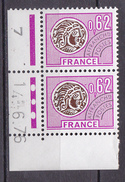 N° 141  Préoblitérés  Type Monnaie Gauloise: 1Paire Coins Datés 14.6.76 - Préoblitérés