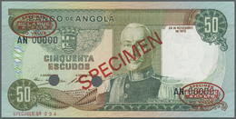 00036 Angola: 50 Escudos 1972 Specimen P. 100s In Condition: UNC. - Angola