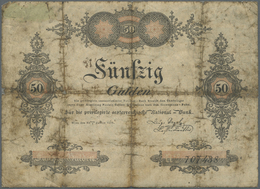 00116 Austria / Österreich:  Privilegirte Oesterreichische National-Bank 50 Gulden 1825, P.A64a, Highly Rare Note In Wel - Austria