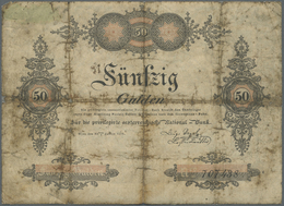 00116 Austria / Österreich:  Privilegirte Oesterreichische National-Bank 50 Gulden 1825, P.A64a, Highly Rare Note In Wel - Autriche