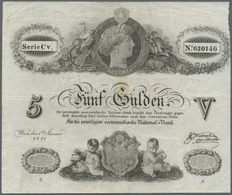 00119 Austria / Österreich:  Privilegirte Oesterreichische National-Bank 5 Gulden 1841, P.A70a, Very Nice Original Shape - Autriche