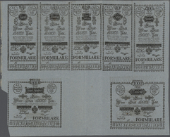 00082 Austria / Österreich: Uncut Sheet Of 7 FORMULAR Notes Containing 5, 10, 25, 50, 100, 500 And 1000 Gulden 1784 Unif - Autriche