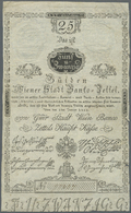 00094 Austria / Österreich: Wiener Stadt-Banco Zettel 25 Gulden 1800, P.A33a, Still Nice Condition With Crisp Paper, Som - Austria