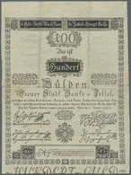 00095 Austria / Österreich: Wiener Stadt-Banco Zettel 100 Gulden 1800, P.A35a, Highly Rare Note In Nice Condition With A - Austria