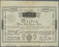 00096 Austria / Österreich: Wiener Stadt-Banco Zettel 500 Gulden 1800, P.A36a, Extraordinary Rare And Seldom Offered Not - Austria