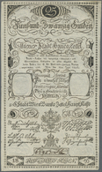 00100 Austria / Österreich: Wiener Stadt-Banco Zettel 25 Gulden 1806, P.A40a, Very Rare Note In Excellent Condition With - Austria