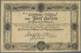 00104 Austria / Österreich: Privilegierte Vereinigte Einlösungs- Und Tilgungs-Deputation 5 Gulden 1811, P.A46a, Original - Austria