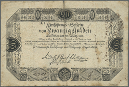 00106 Austria / Österreich: Privilegierte Vereinigte Einlösungs- Und Tilgungs-Deputation 20 Gulden 1811, P.A48a, Highly - Autriche