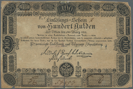 00107 Austria / Österreich: Privilegierte Vereinigte Einlösungs- Und Tilgungs-Deputation 100 Gulden 1811, P.A49a, Extrao - Autriche