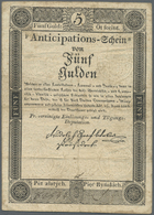 00109 Austria / Österreich: Privilegierte Vereinigte Einlösungs- Und Tilgungs-Deputation 5 Gulden 1813, P.A50a, Still Ni - Austria