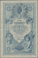 00162 Austria / Österreich: 1 Gulden 1888, P.A156 In Excellent Condition For The Age Of The Note, Still Crisp Paper And - Autriche