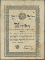00202 Austria / Österreich: 2 Gulden / Forint March 1st 1849, P.NL (Richter 414), Restored Part At Lower Right Corner, S - Autriche