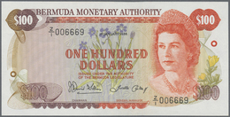 00306 Bermuda: 100 Dollars January 2nd 1986, P.33c, Replacement Series With Letter "Z", Highly Rare And In Perfect UNC C - Bermude