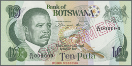 00331 Botswana: 10 Pula 1992 Specimen P. 12s In Condition: UNC. - Botswana