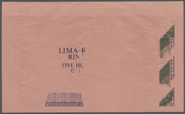 00358 Brunei: Highly Rare Uniface Proof Print / Color Trial On Pink Test Paper Of 500 Ringgit ND(1972-88) P. 11p, Printe - Brunei