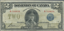 00469 Canada: 2 Dollars 1923 P. 34, Used With Several Folds And Creases, No Holes Or Tears, Condition: F. - Canada