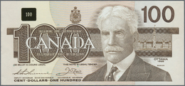 00481 Canada: 100 Dollars 1988 P. 99a, Light Dints At Left And Right Border, In Condition: AUNC. - Canada