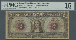 00590 Costa Rica: Banco Internacional De Costa Rica 2 Colones 1934, Series B, P.167 With Portrait Of The Mona Lisa, One - Costa Rica