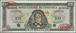 00594 Costa Rica: 100 Colones ND Specimen P. 234s In Condition: UNC. - Costa Rica