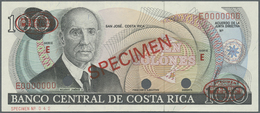 00597 Costa Rica: 100 Colones ND Specimen P. 248s In Condition: AUNC. - Costa Rica