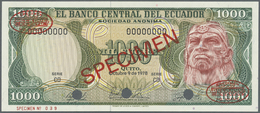 00681 Ecuador: 1000 Sucres 178 Specimen P. 120as In Condition: UNC. - Equateur