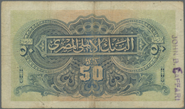 00685 Egypt / Ägypten:  National Bank Of Egypt 50 Piastres September 11th 1915, P.11, Lightly Toned Paper With A Few Spo - Egypte