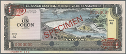 00713 El Salvador: 1 Colon 1977 Specimen P. 125as In Condition: UNC. - El Salvador