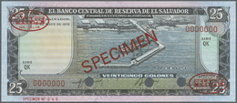 00716 El Salvador: 25 Colones 1978 Specimen P. 130as In Condition: UNC. - Salvador