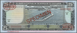 00717 El Salvador: 25 Colones 1978 Specimen P. 130as In Condition: UNC. - Salvador