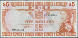 00771 Fiji: 5 Dollars ND P. 73c, Creases At Borders, Never Folded, Crisp Paper And Bright Colors, Condition: XF+. - Fidji