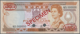 00774 Fiji: 5 Dollars 1980 Specimen P. 78s1 In Condition: AUNC. - Fidji