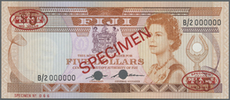 00782 Fiji: 5 Dollars 1980 Specimen P. 83s1 In Condition: UNC. - Figi