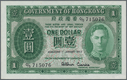 01003 Hong Kong: 1 Dollar 1952 P. 324b With Light Center Bend, In Condition: XF+ To AUNC. - Hong Kong