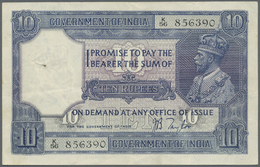 01071 India / Indien: 10 Rupees ND(1917-30) With Signature: Taylor, P.7b, Very Nice Looking Note, Still Crisp Paper And - Inde