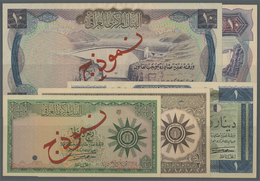 01223 Iraq / Irak: Set Of 5 Different Specimen Banknotes Containing 1/4 Dinar ND P. 51s, 1/2 Dinar ND P. 52s, 1 Dinar ND - Iraq