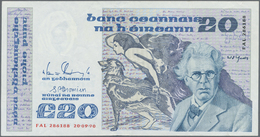 01236 Ireland / Irland: 20 Pounds 1990 P. 73a, Light Folds And Creases In Paper, Condition: VF+. - Irlanda