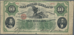 01246 Ireland / Irland: 10 Dollars 186x National Bond P. S102. A Rare Issue Of Ireland In Dollars In Used Condition With - Irlande