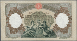 01265 Italy / Italien: 5000 Lire 1955 P. 85c / Bi788, Pressed But Very Crisp And Colorful Without Holes, Tears And Witho - Other & Unclassified