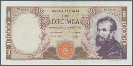 01268 Italy / Italien: 10.000 Lire 1962, Replacement Note With Serial "W", P.97a In Excellent Condition With Very Soft V - Autres & Non Classés