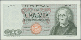 01269 Italy / Italien: 5000 Lire 1970 P. 98, Only Light Vertical Folds In Paper, No Holes Or Tears, Not Washed Or Presse - Altri & Non Classificati