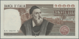 01271 Italy / Italien: 20.000 Lire February 21st 1975, P.104 With Portrait Of  Tiziano Vecellio In Perfect UNC Condition - Other & Unclassified