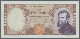 01287 Italy / Italien: 10.000 Lire 1962 Bi850sp Replacement Note, Washed And Pressed But Without Holes Or Tears, Still N - Other & Unclassified