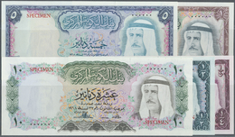 01363 Kuwait: Set Of 5 SPECIMEN Banknotes Containing 1/4, 1/2, 1, 5 And 10 Dinars L.1968 P. 6s-10s, Rare Set, All Notes - Koweït
