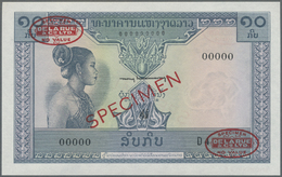 01373 Laos: 10 Kip 1962 Specimne P. 10s2 In Condition: UNC. - Laos